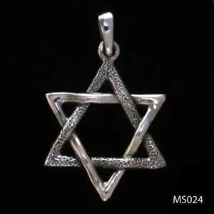 Sterling Silver Fancy Star of David Pendant | Interlaced Shield of Unity & Protection