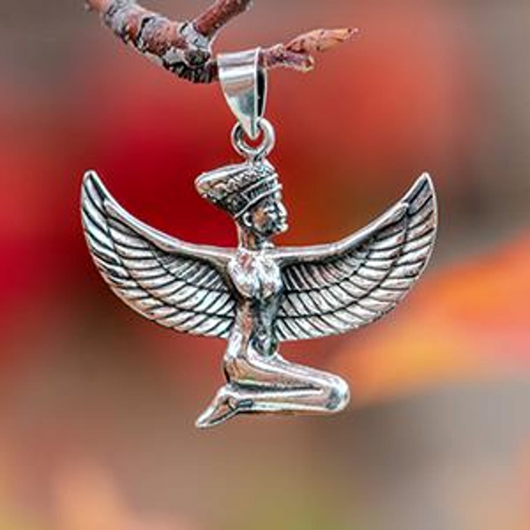 Sterling Silver Female Isis Pendant - Etsy