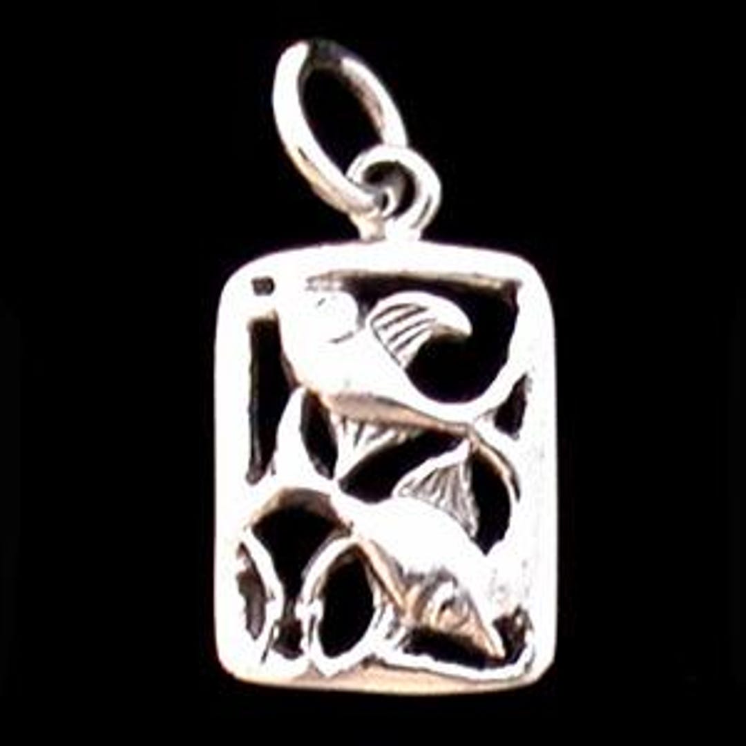 Sterling Silver Zodiac - Pisces Charm - Etsy