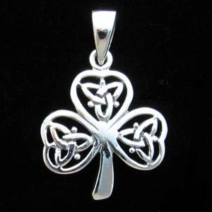 Sterling Silver Celtic Shamrock