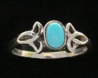 Collar De Turquesa Con Nudo Celta Para Mujer, De Plata De Le | Envío Gratis