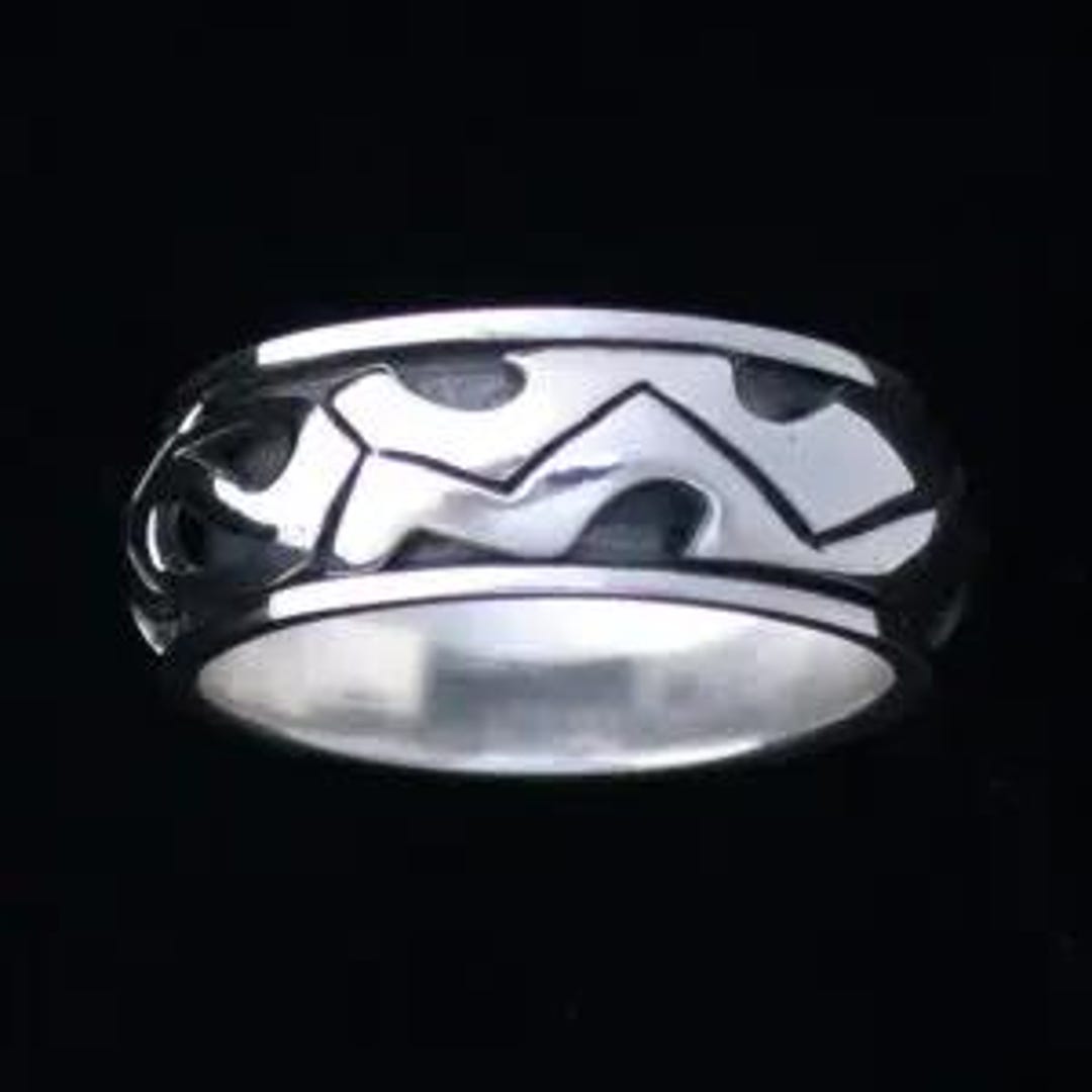 Sterling Silver Tribal Spinner Ring - Etsy