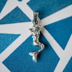 925 Silber Anhänger mit Meerjungfrau Anhänger