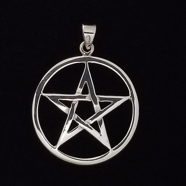 Sterling Silver Pentacle Pendant