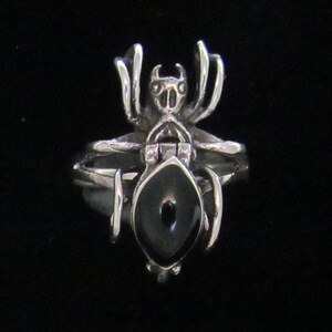 Sterling Silber Giftspinne Ring