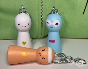 Dream SMP Keychains Dream Georgenotfound and Sapnap Dream Team Christmas Holiday Gift Dream Blobs