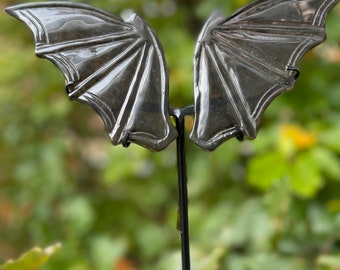 Smokey Quartz bat wings