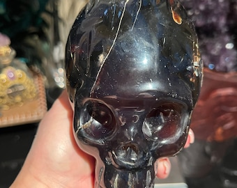 Sakura Amber alien skull XL