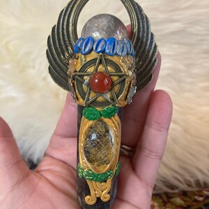 Priestess/goddess/magic wand