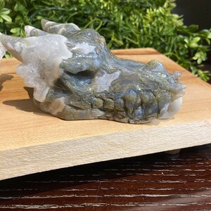 Moss agate dragon