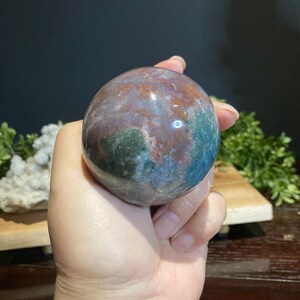 Ocean jasper sphere