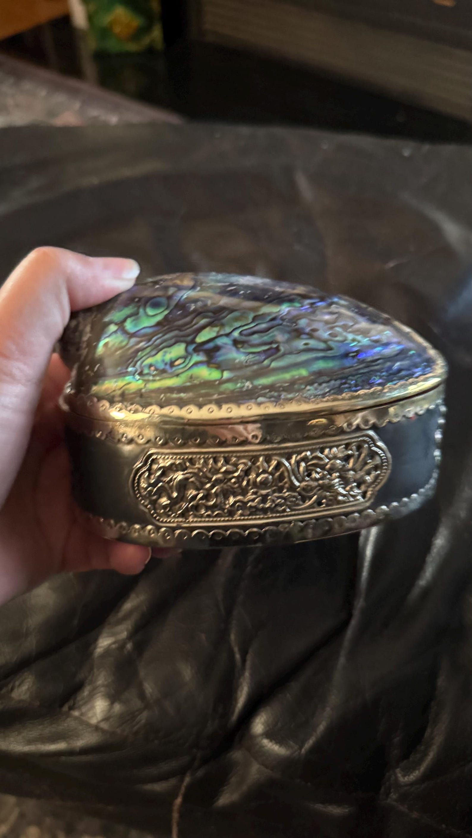 Blue Abalone Shell Box - Etsy Canada