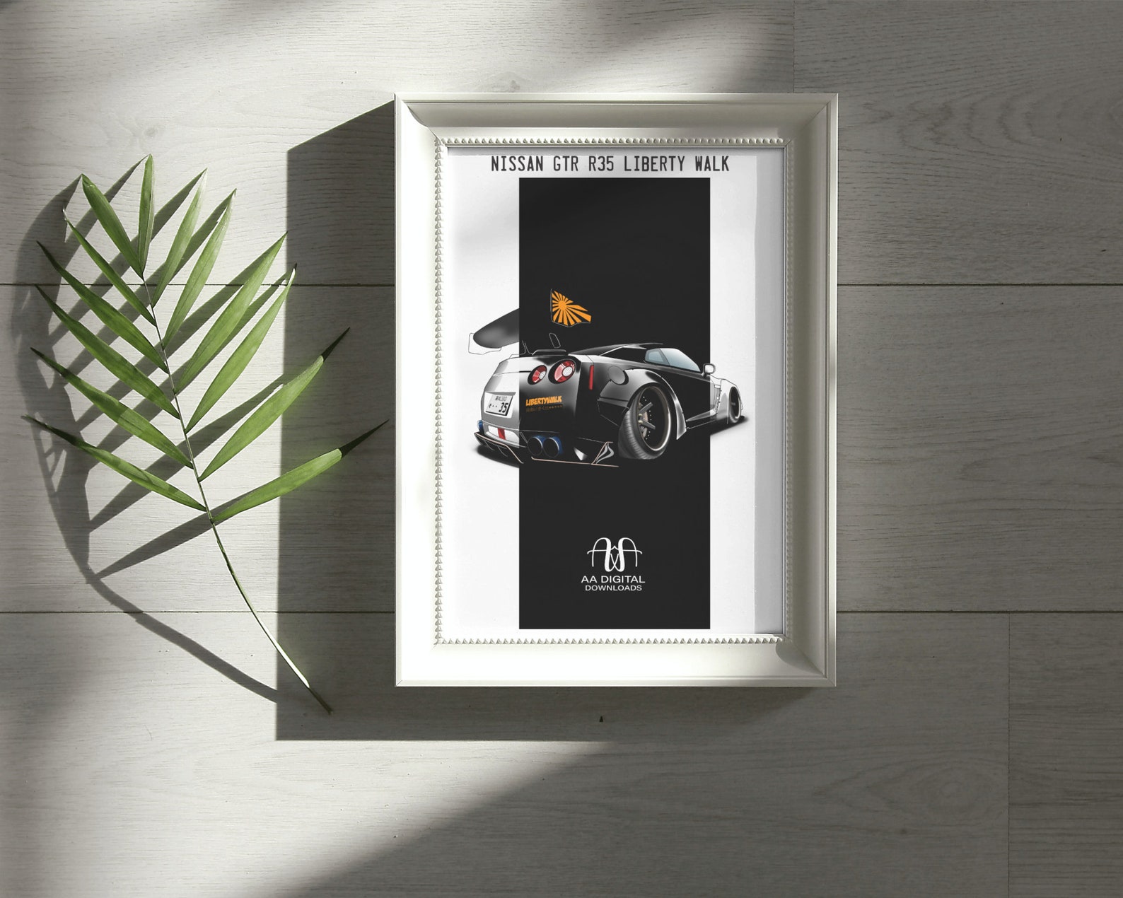 Printable Artwork Nissan Gtr R35 Lbwk Wall Art Liberty Walk Decorative ...