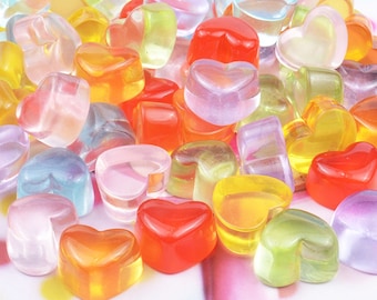 Heart Candy Resin Charms cabochons Ornament or Scrapbook DIY Crafts RCA154