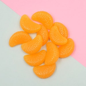 Simulate Orange Resin Charms cabochons Ornament or Scrapbook DIY Crafts RCA157