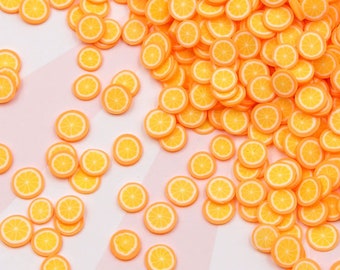 5mm Oranges Polymer Clay Fruit Slices SPRT48