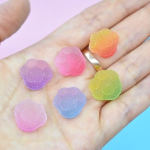 Cat paw Soft Sugar Resin Charms cabochons Ornament or Scrapbook DIY Crafts RCA102