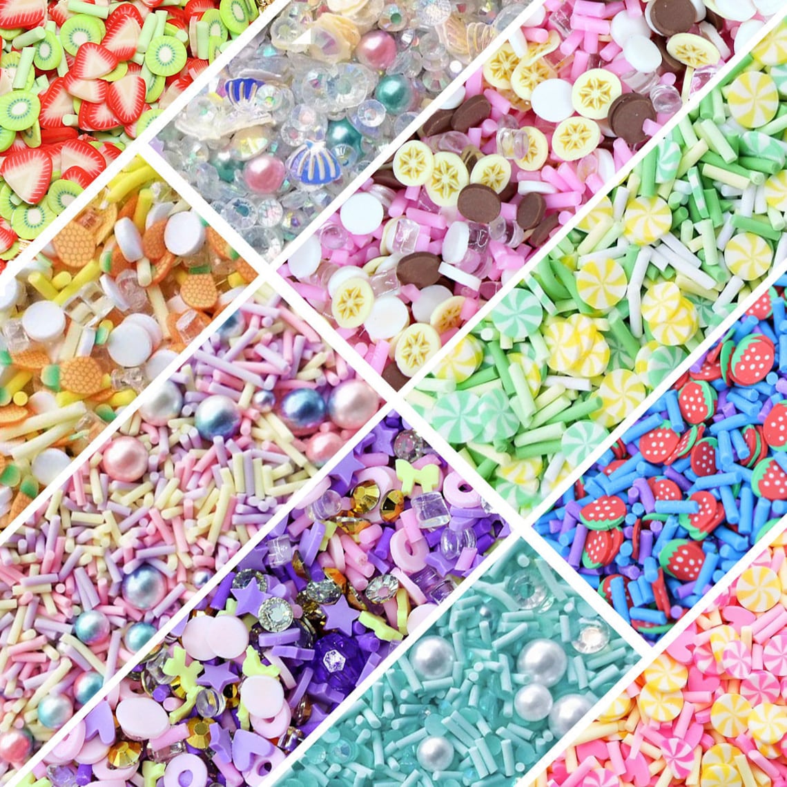 Polymer Clay Sprinkles and Resin Pearl Rhinestones Mix PC001 Etsy
