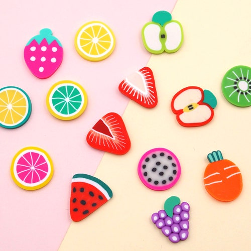 10mm Kiwi Polymer Clay Fruit Slices SPRT05L Etsy