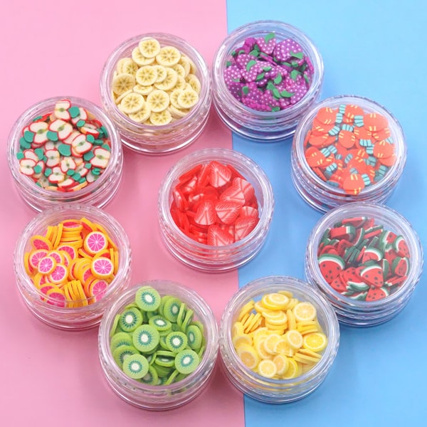 Fruit Polymer Clay Slices Scrapbook DIY Nail Arts Decoration Filler