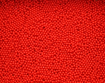 Red Faux Resin Caviar Beads ST157-9