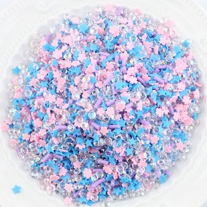 Polymer Clay Confetti Fake Sprinkles Decoden Funfetti Rainbow Jimmies ST152-4