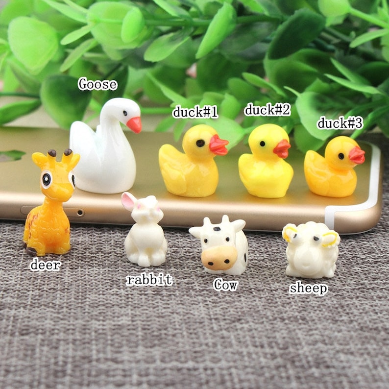 duck rabbit Resin Slime Charms cabochons Ornament or Scrapbook DIY Crafts RCA011