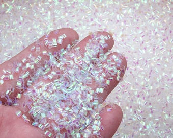 Clear Iridescent Crispy Bingsu Beads ST153-2