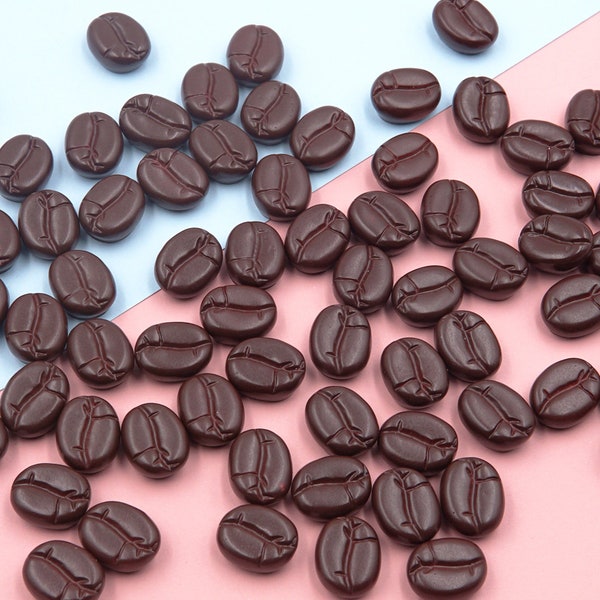 False Coffee beans Resin Charms cabochons Ornament or Scrapbook DIY Crafts RCA082-1