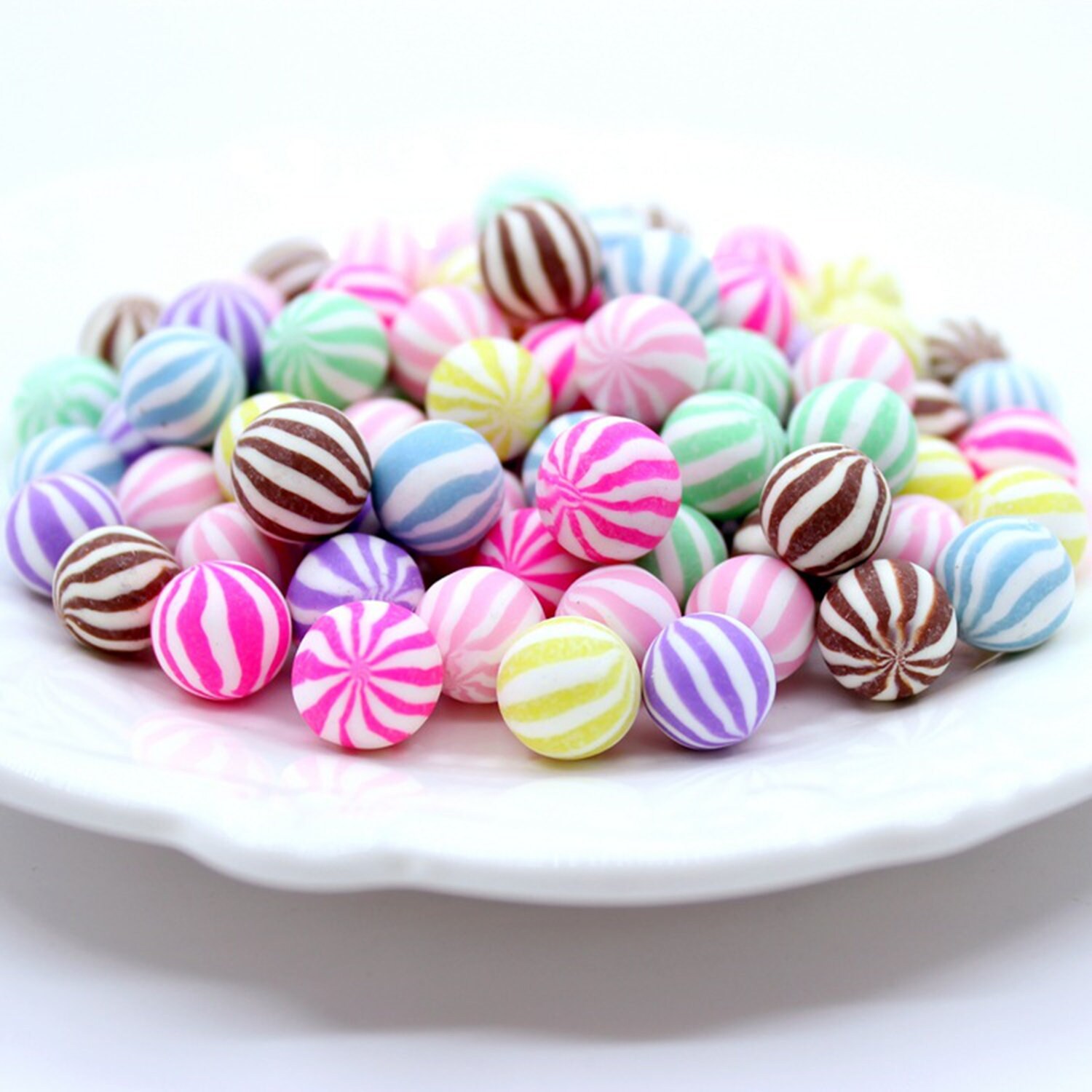 Fake color bubble gum Polymer clay Slime Charms Cabochons Etsy