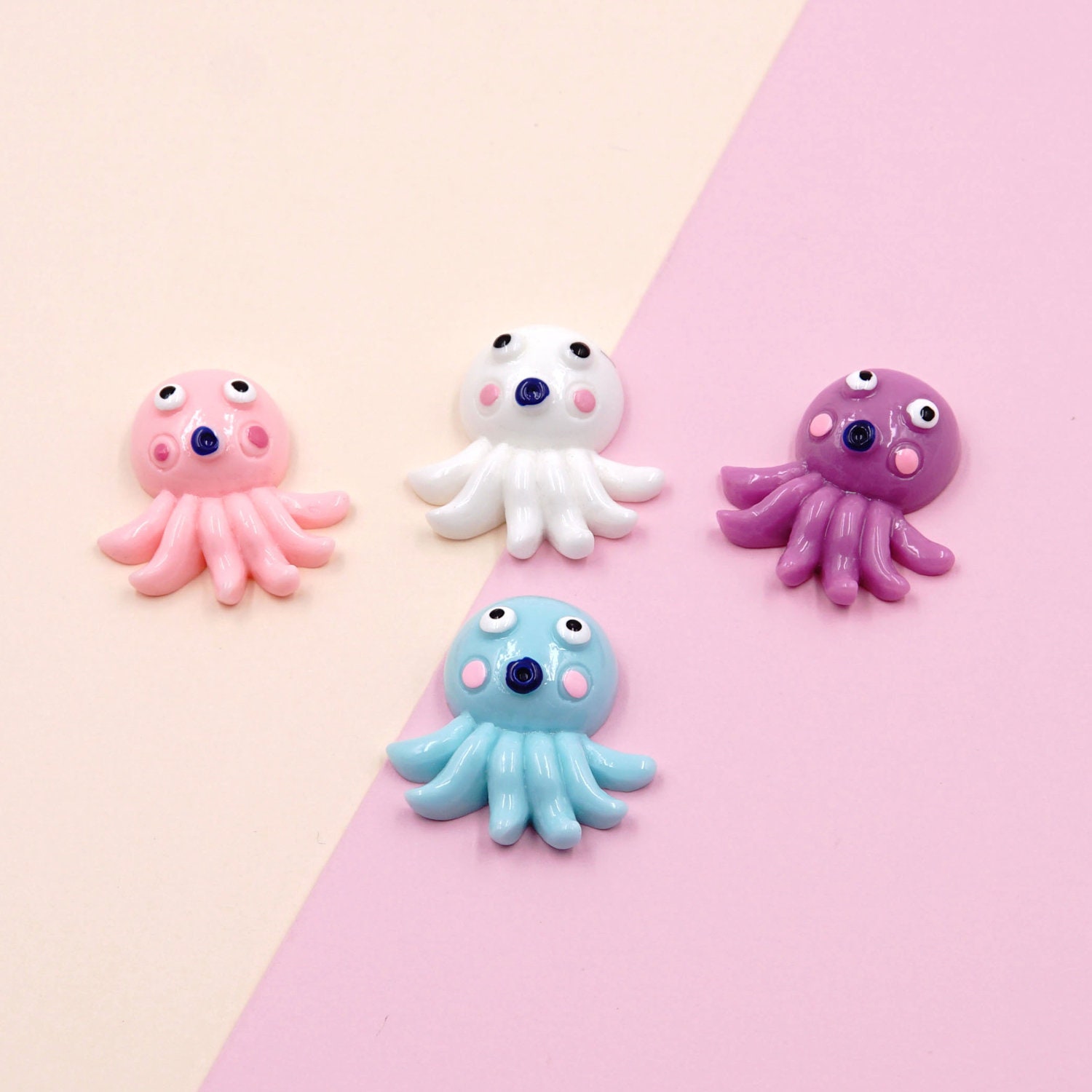 Octopus Resin Slime Charms cabochons Ornament or Scrapbook DIY | Etsy