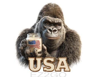 Business Gorilla Brand Name Logo, USA Candle, DIY Novelty Gifts Store Shop outlet, Home Accessories, Birthday-Christmas Dainty Gifts,