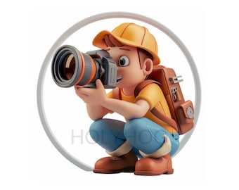 LOGO , Pofessional Photographer, Wedings, Commercial, Mascot, SnapShot, Personal or Business, 8" x 8", PNG, Vector, Transparent Background.