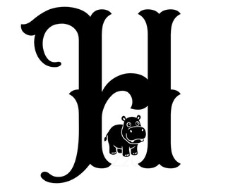 Design DIY Logo for Hippo Brand Identity, Childrens Clohing, Childrens Toys, Books, Stickers, Store and Shops  10 X 10 inch, Png, Svg, Pdf