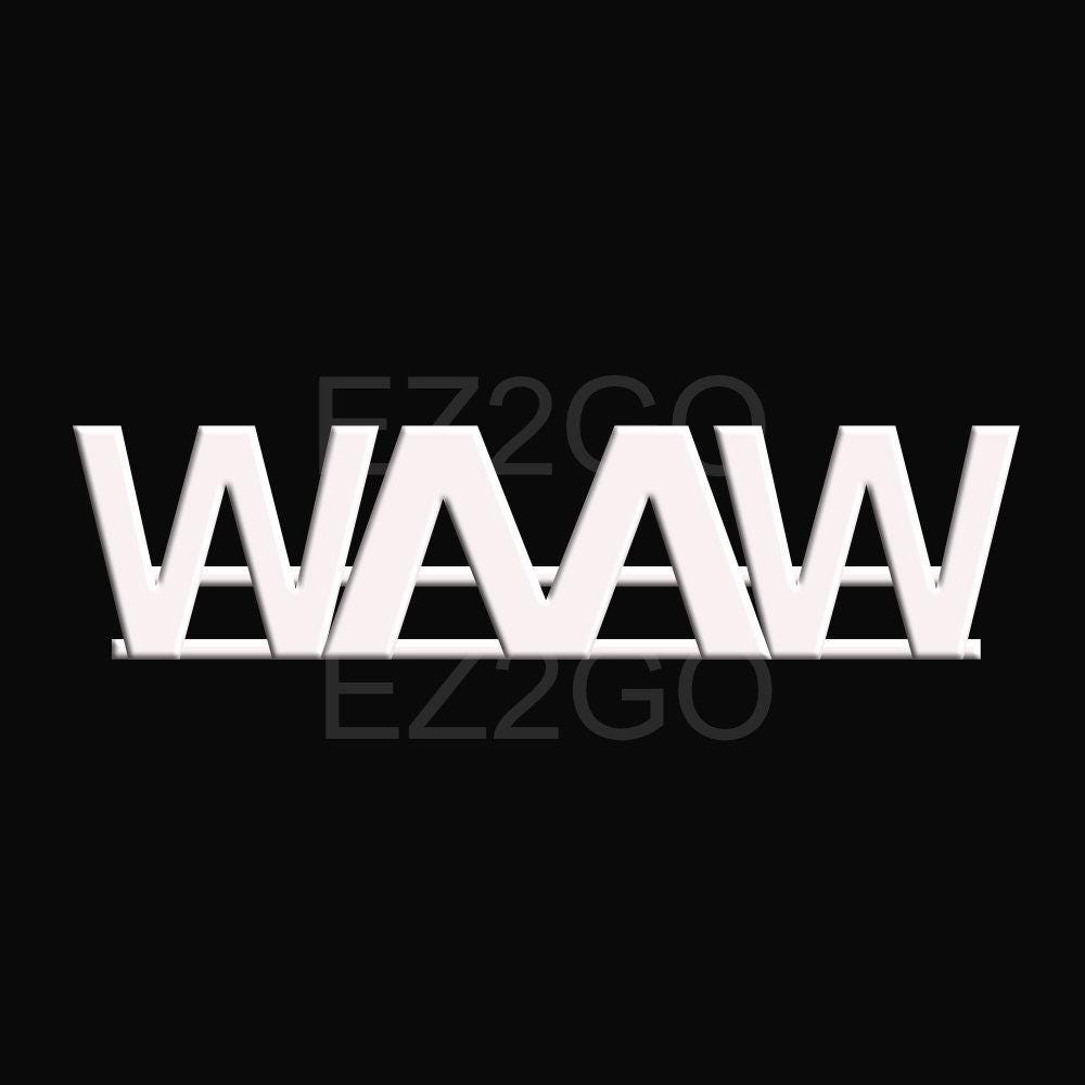 White on Black Versatile Text Font Logo, Print, DIY, Geometric, Premade ...