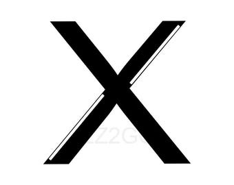 Modern Logo Design, "X", DIY, Geometric, Symmetric Design, Premade, Brand Identity, Small Business Logo, Industrial, Commercial, Trade,