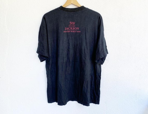 マイケルジャクソンTシャツ90s　KING OFPOP HISTORY Ｌサイズ Vintage King of Pop Michael Jackson History World Tour L