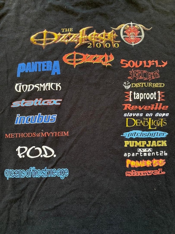 Vintage 2000 Ozzfest Shirt Size XL Tye Dye Y2K Ozzy Osbourne