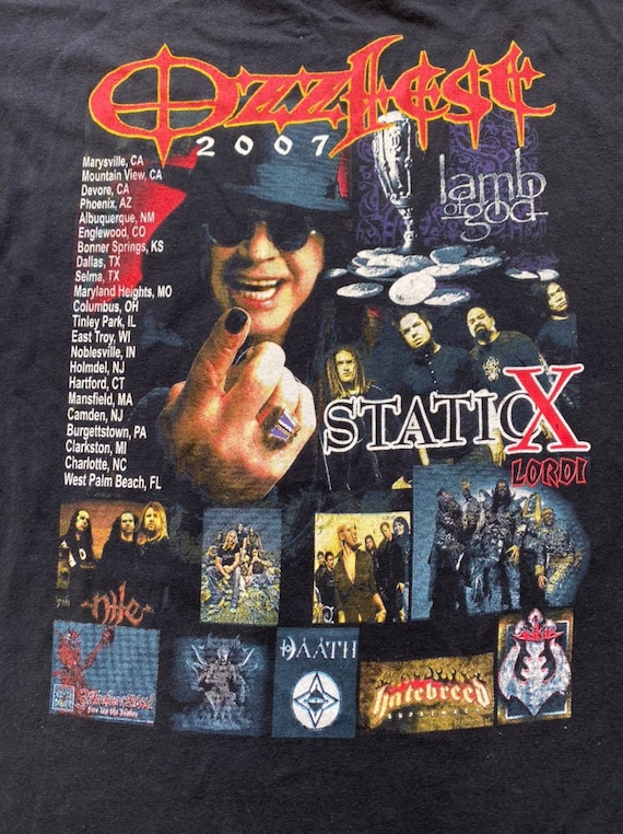 アーモンド様 Vintage Ozzfest 2007 Lamb of God Hatebreed XL Size - Etsy