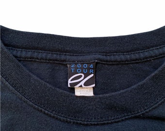 T-shirt Eric Clapton Local Crew Tour 2004 - Taille XL, Noir, Occasion Très Bon état