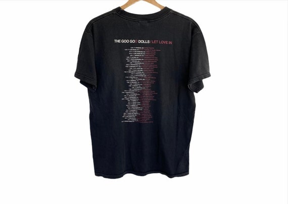 トップス 90s GOO GOO DOLLS tee black vintage Vintage 1995 The Goo Goo Dolls T-Shirt – Mills Vintage USA