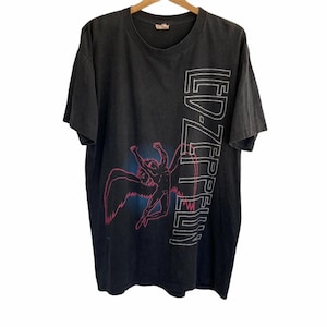 Vintage Led Zeppelin Band Shirt XL Size