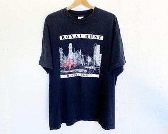 Vintage 90's Royal Hunt Shirt / Moving Target Tour 1996