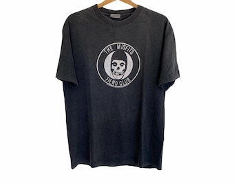 Vintage The Misfits Friend Club Skull 2002 By Cinderblock L Size