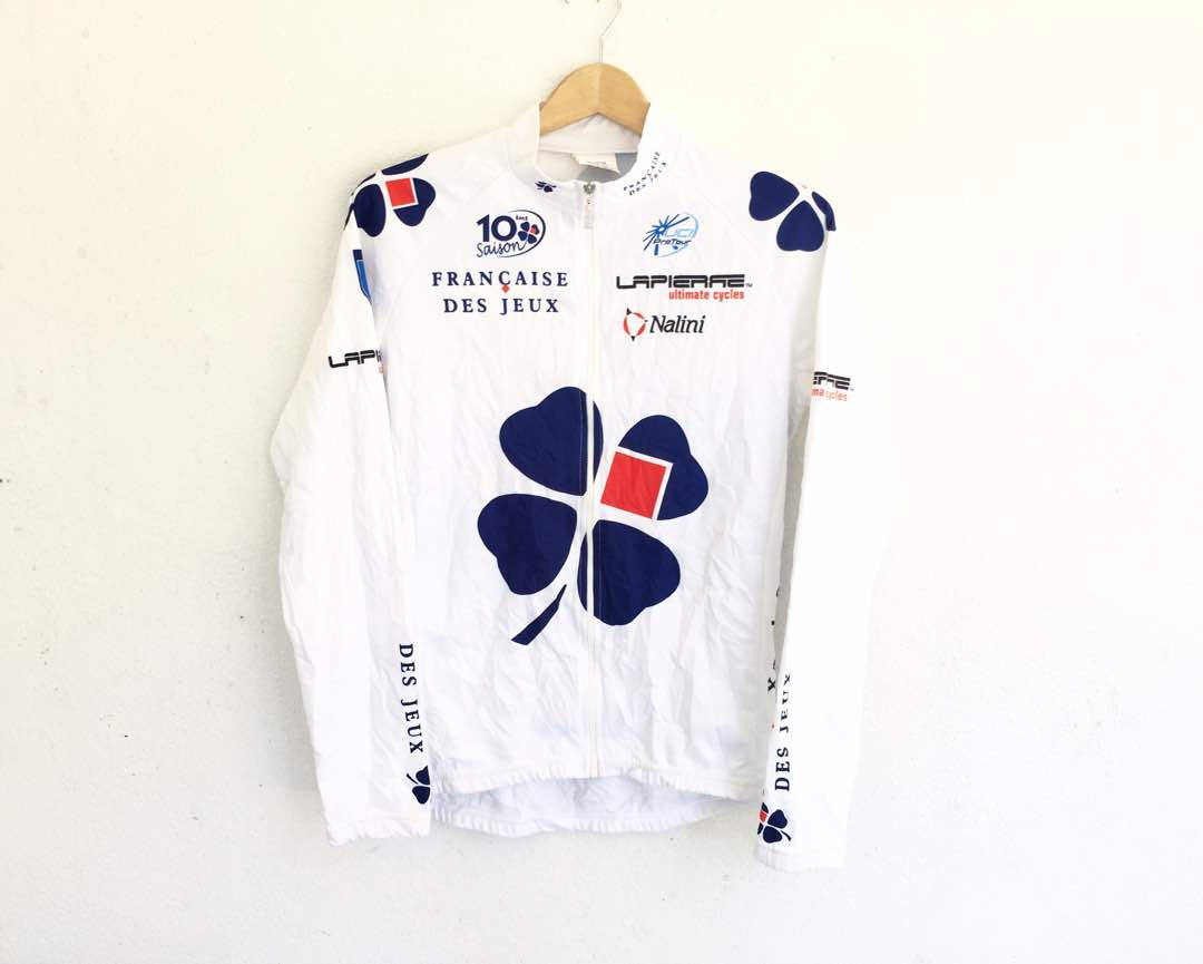 Maillot Cyclisme Rétro Française Des Jeux Nalini Manches Courtes Taille M