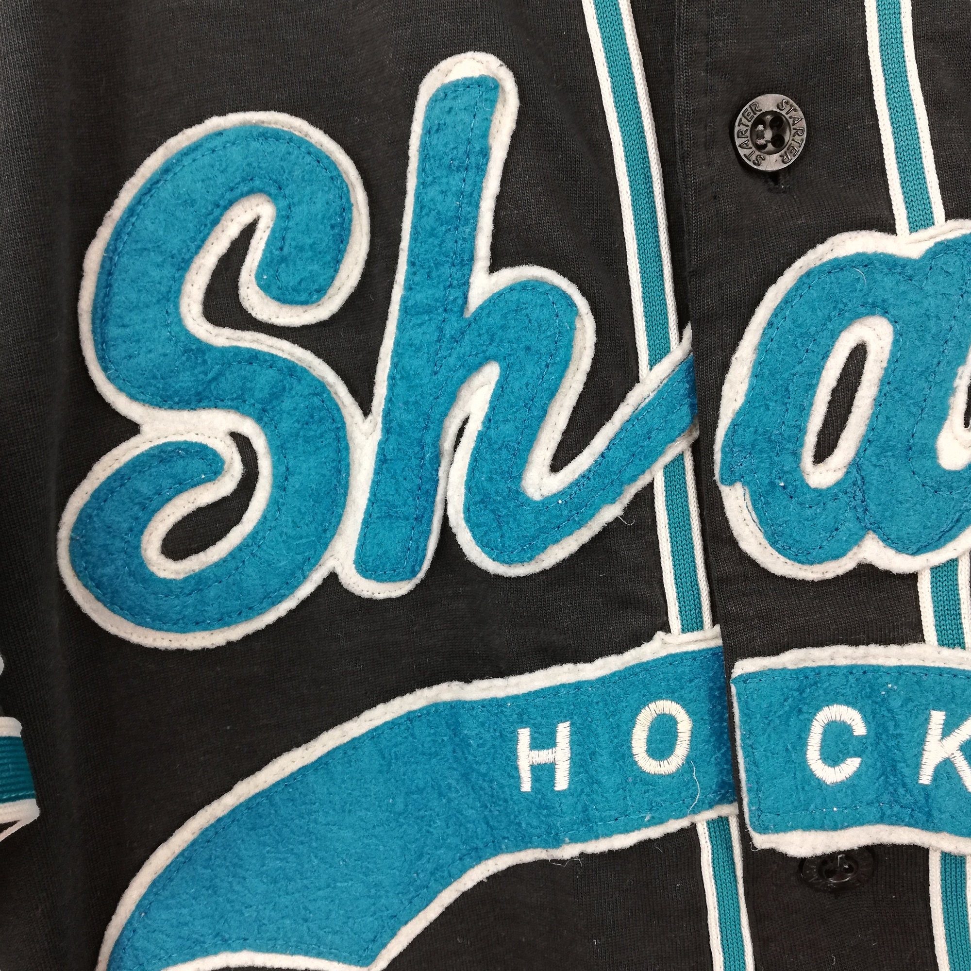 Buy Vintage San Jose Sharks Pin Stripe Baseball Jersey Shirt Online in  India 