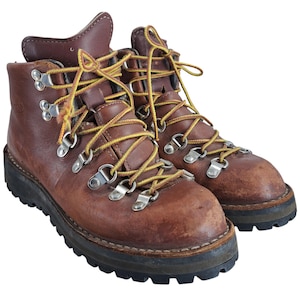 Vintage Danner Brown Leather Mountain Light Hiking Boots Size 6W 30520X Outdoor