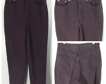 Vintage 90s Mom Jeans The Limited Size 12 Modern Size 8 Purple High Waisted Rise Tapered Leg