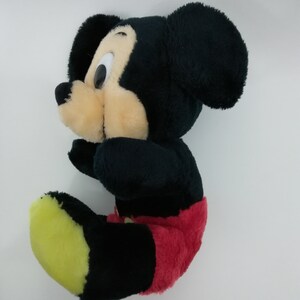 Vintage Stuffed Mickey Mouse Plush Sitting Made In Korea Animal Toy 10" image 7