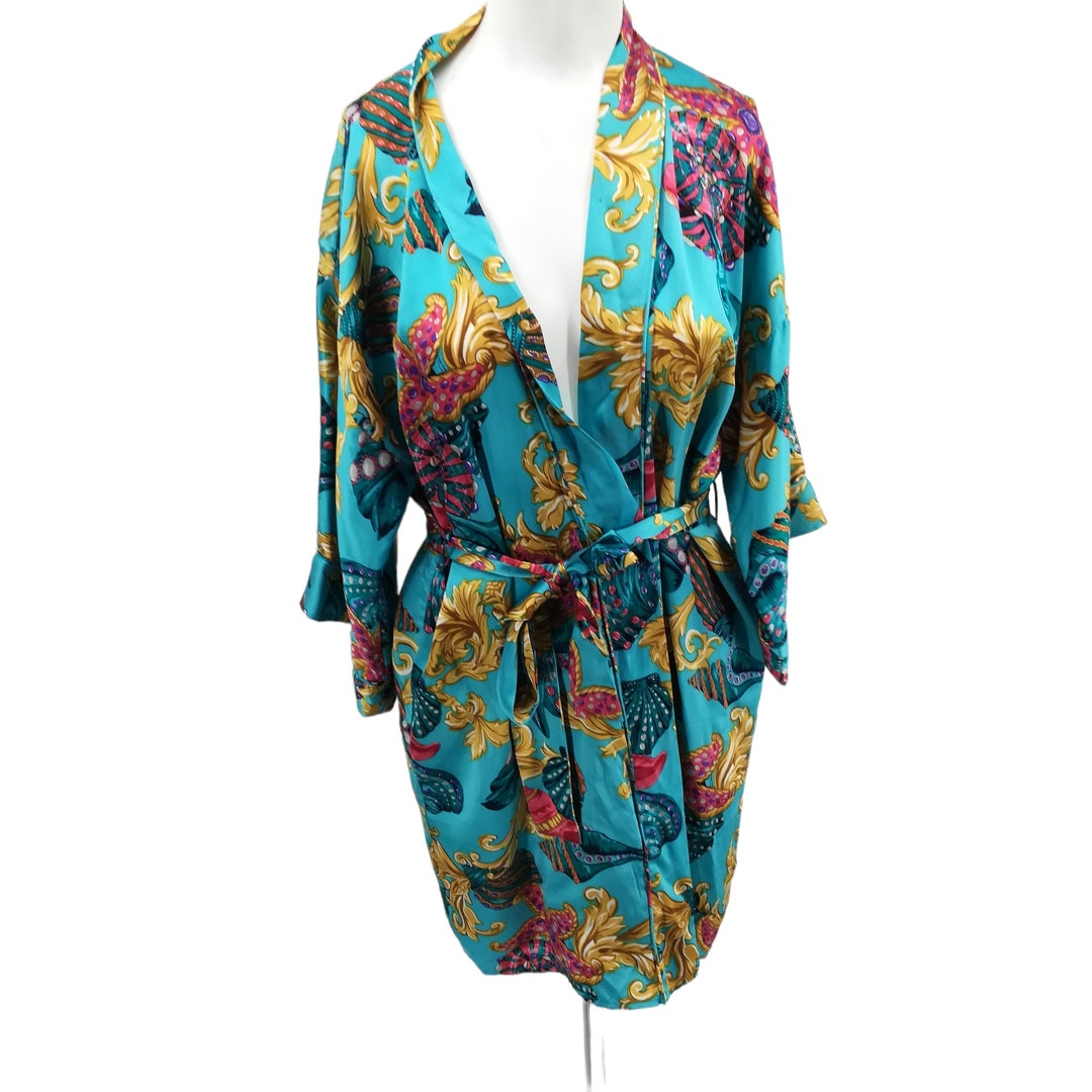 Vintage Victorias Secret Silk Gold Label Robe Size One Size - Etsy